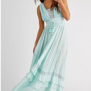 Freepeople Santa Maria Maxi Dress in Seawashed